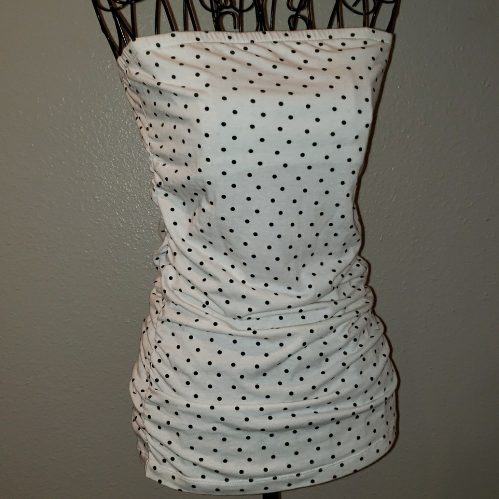 Polka Dot shoulderless